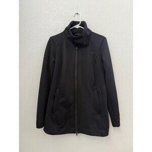 The North Face black synched back jacket